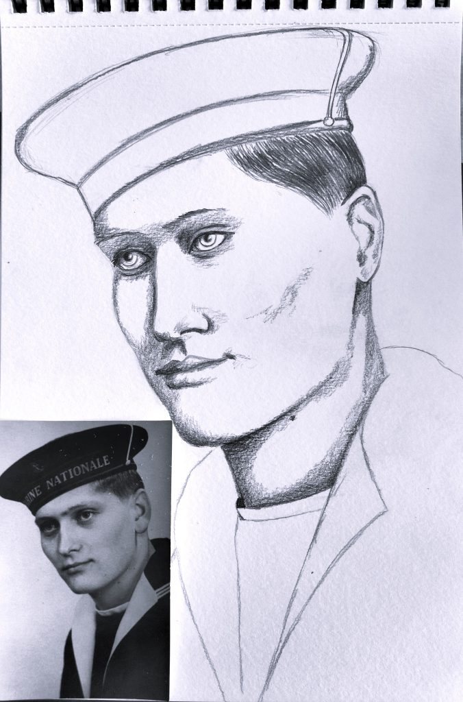 D'après photo mais sans quadrillage, au feeling !